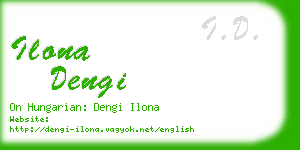 ilona dengi business card